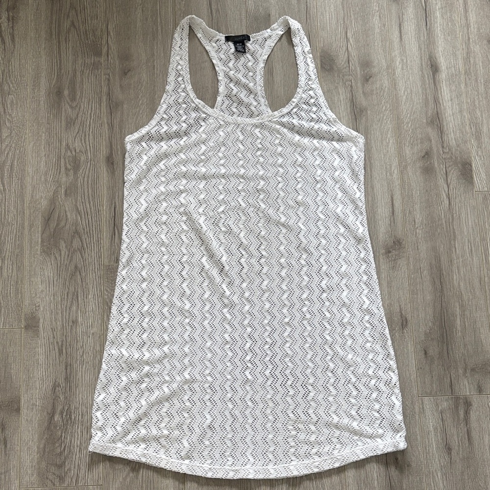 White Lace Swim Coverup